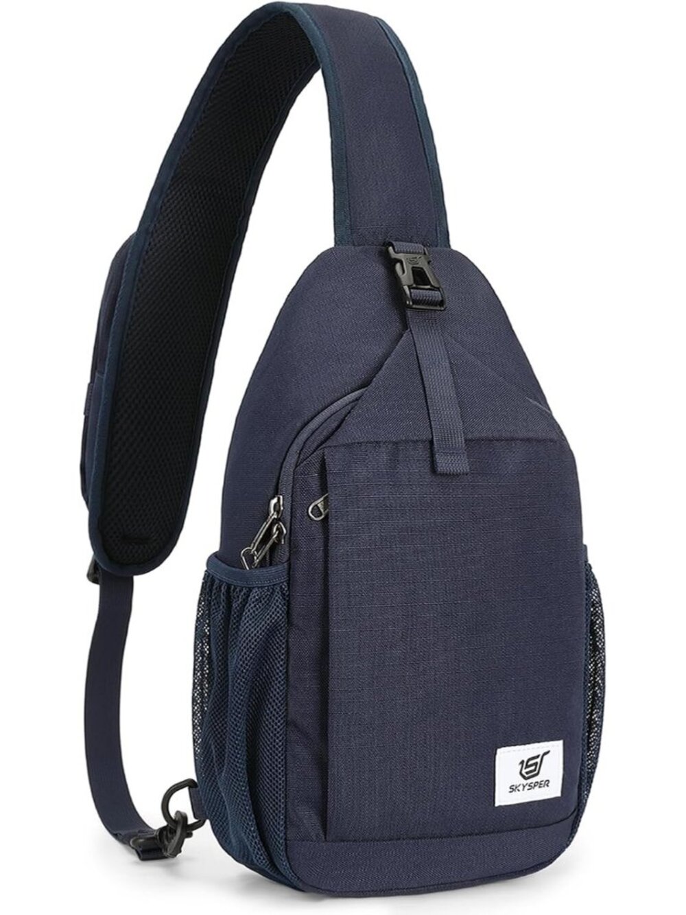 Men's Blue Sling Bag Anti-Theft RFID Crossbody Travel Backpack Shoulder Hiking